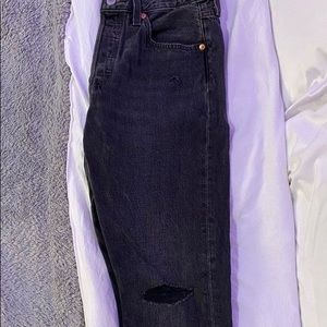 Levi 501 Skinny Black Jeans